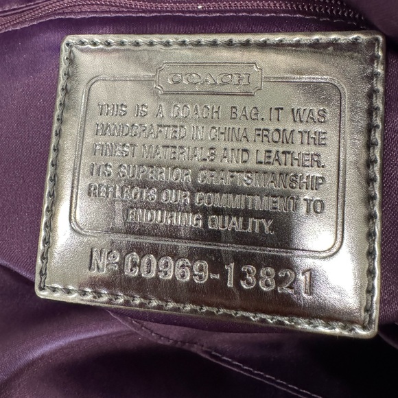 RARE Vintage New Coach Poppy Limited Edition Sequin Spotlight Silver Tote #13821 - Picture 16 of 16